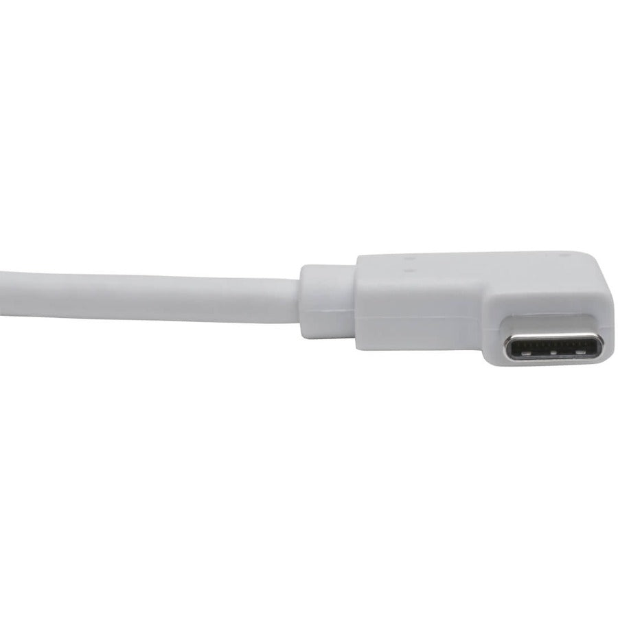 Tripp Lite by Eaton U444-06N-VGA-RA Right-Angle USB-C to VGA Adapter, M/F, White U444-06N-VGA-RA