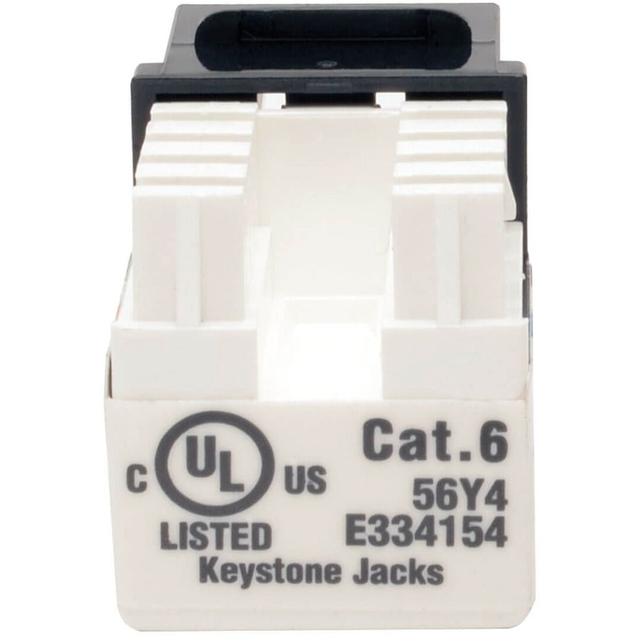 Tripp Lite by Eaton Cat6/Cat5e 110 Style Punch Down Keystone Jack - Black, 10-Pack N238-010-BK