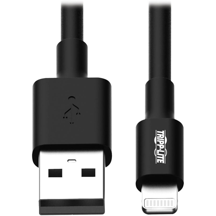 Tripp Lite 6ft Lightning USB/Sync Charge Cable for Apple Iphone / Ipad Black 6' M100-006-BK