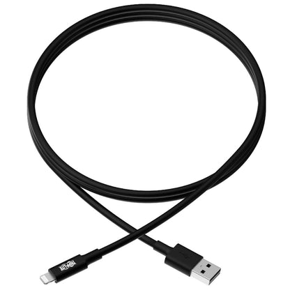 Tripp Lite 6ft Lightning USB/Sync Charge Cable for Apple Iphone / Ipad Black 6' M100-006-BK