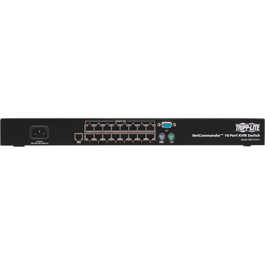 Tripp Lite B072-016-1 16-Port NetCommander Cat5 KVM Switch TAA Compliant - Steel Housing B072-016-1