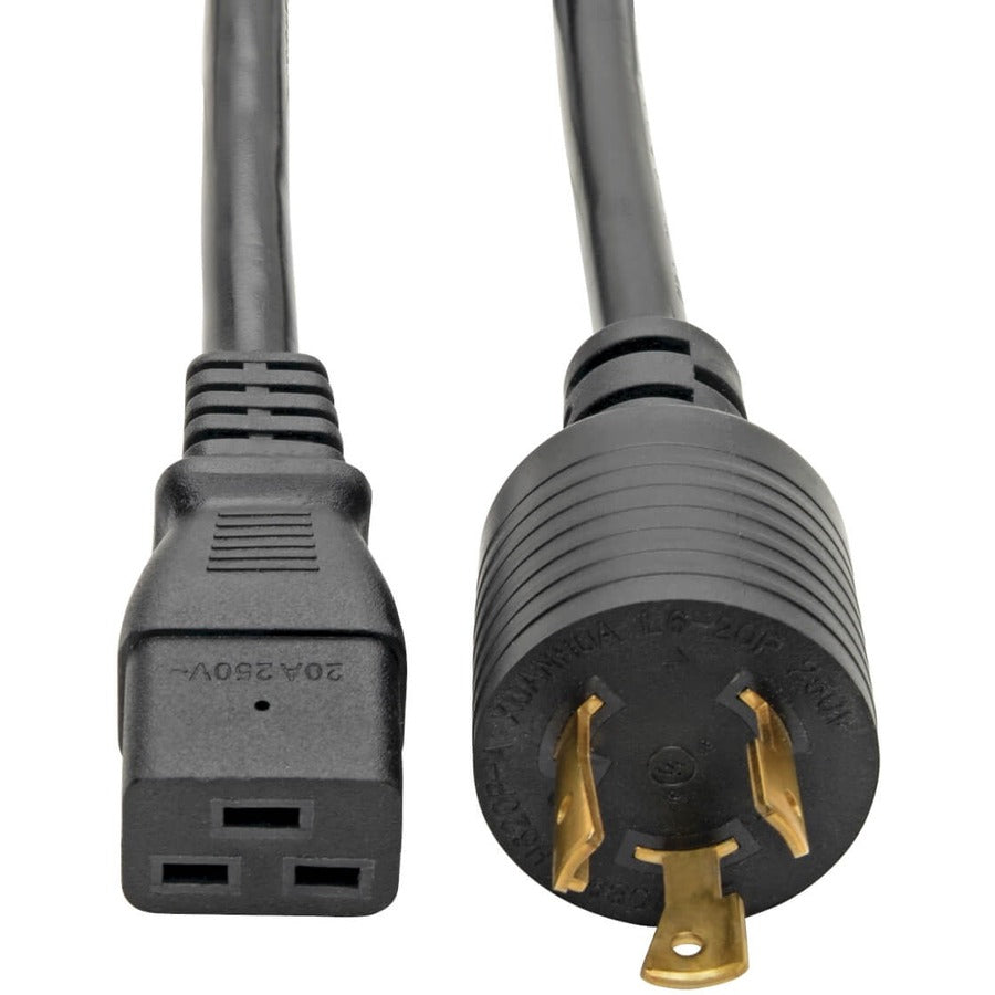 Tripp Lite 14ft Power Cord Extension Cable L6-20P to C19 for PDU/UPS Heavy Duty 20A 12AWG 12' P040-014