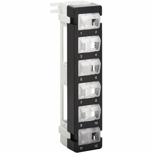 Tripp Lite by Eaton 12-Port Wall-Mount Patch Panel for UTP Keystone Jacks, Rotatable Modules N062-012-KJ-WM