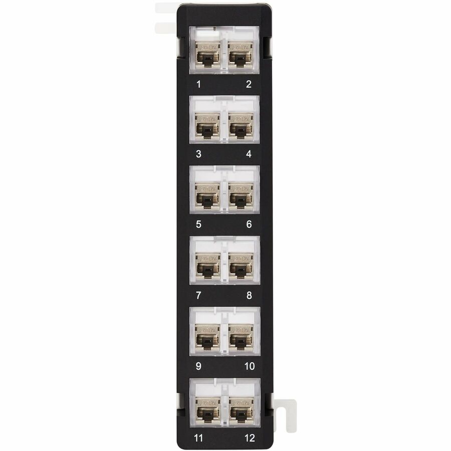 Tripp Lite by Eaton 12-Port Wall-Mount Patch Panel for UTP Keystone Jacks, Rotatable Modules N062-012-KJ-WM