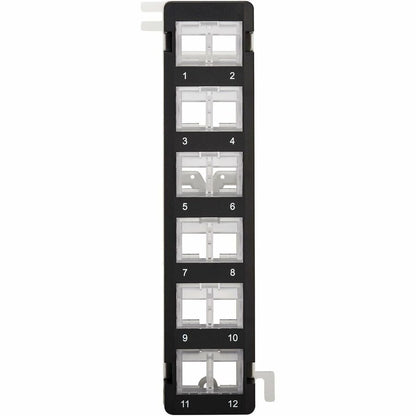 Tripp Lite by Eaton 12-Port Wall-Mount Patch Panel for UTP Keystone Jacks, Rotatable Modules N062-012-KJ-WM