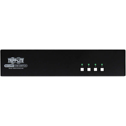 Tripp Lite by Eaton Secure KVM Switch, 4-Port, Dual Head, DVI to DVI, NIAP PP4.0, Audio, CAC, TAA B002-DV2AC4-N4