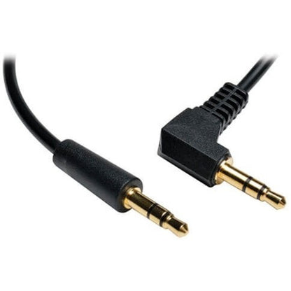 Tripp Lite 6ft Mini Stereo Audio Cable with One Right Angle Plug 3.5mm M/M 6' P312-006-RA