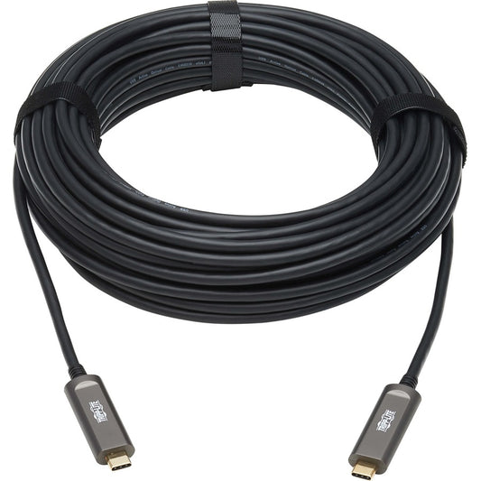 Tripp Lite by Eaton USB 3.2 Gen 2 Fiber Active Optical Cable, M/M, 15 m (49 ft.) U420F-15M-D3