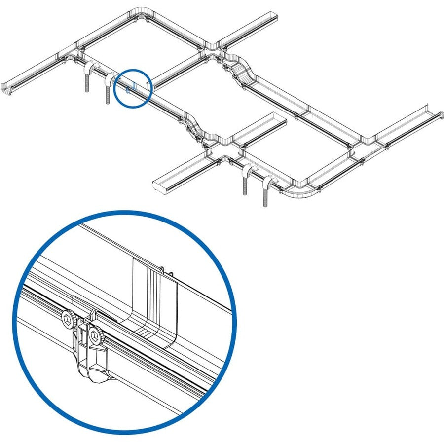 Tripp Lite by Eaton Toolless Coupler for Fiber Routing System, 120 mm (5 in) SRFC5CPL5