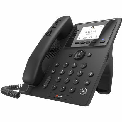 Poly CCX 350 IP Phone - Corded - Corded - Desktop, Wall Mountable - Black 8F3G3AA#ABA