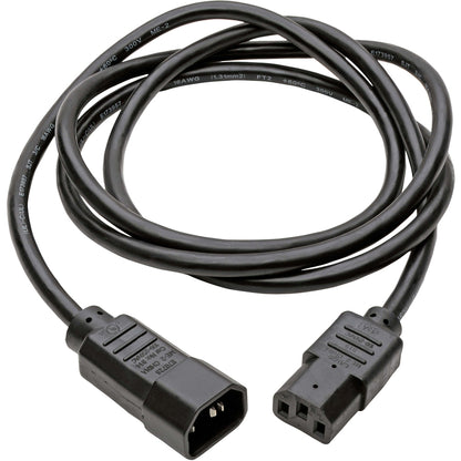 Tripp Lite 5ft Computer Power Cord Extension Cable C14 to C13 13A 16 AWG 5' P004-005-13A