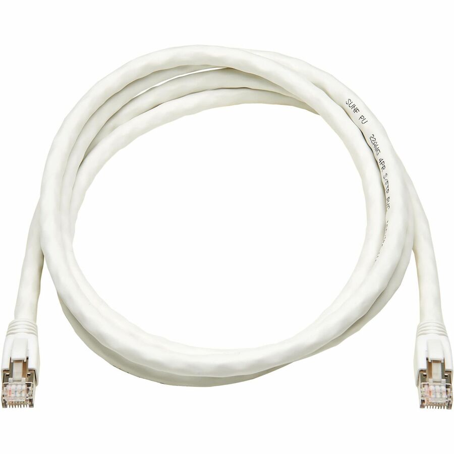 Tripp Lite by Eaton Cat8 40G Snagless SSTP Ethernet Cable (RJ45 M/M), PoE, White, 6 ft. (1.8 m) N272-F06-WH