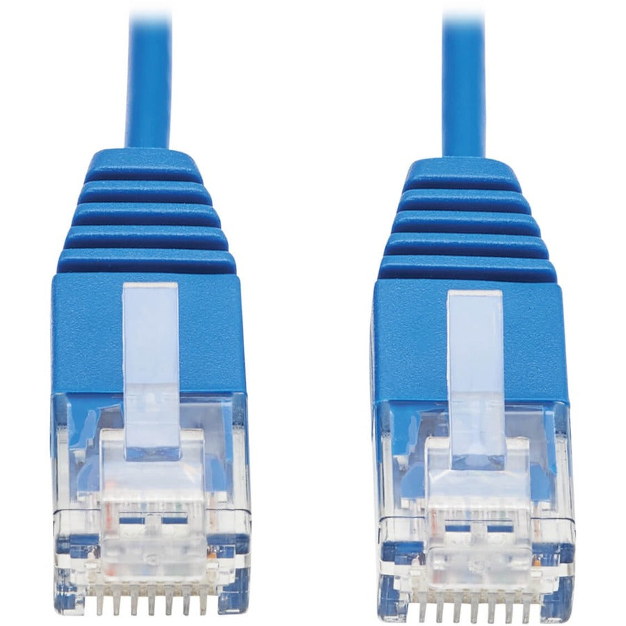 Tripp Lite by Eaton Cat6a 10G Certified Molded Ultra-Slim UTP Ethernet Cable (RJ45 M/M), Blue, 7 ft. N261-UR07-BL