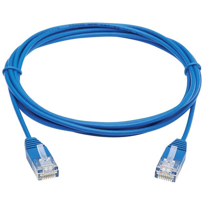 Tripp Lite by Eaton Cat6a 10G Certified Molded Ultra-Slim UTP Ethernet Cable (RJ45 M/M), Blue, 7 ft. N261-UR07-BL