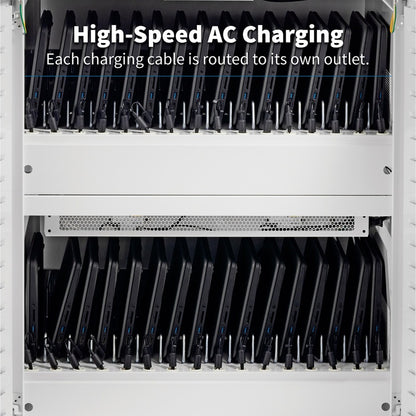 Tripp Lite by Eaton CSC32ACWHG Hospital-Grade 32-Device UV Charging Cart, White CSC32ACWHG