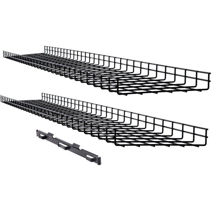 Tripp Lite by Eaton Wire Mesh Cable Tray - 300 x 50 x 1500 mm (12 in. x 2 in. x 5 ft.), 2-Pack SRWB12210X2STR