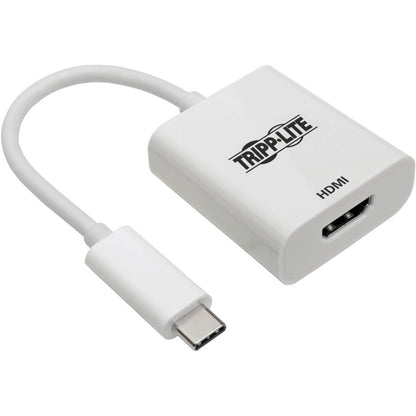 Tripp Lite by Eaton USB-C 3.1 to HDMI 4K Adapter, M/F, Thunderbolt 3 Compatible, 4K @ 60 Hz, White U444-06N-HD4K6W