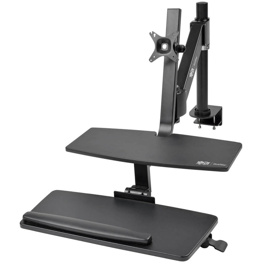 Tripp Lite by Eaton WorkWise Single-Monitor Sit-Stand Desk Clamp Workstation WWSS1327CP