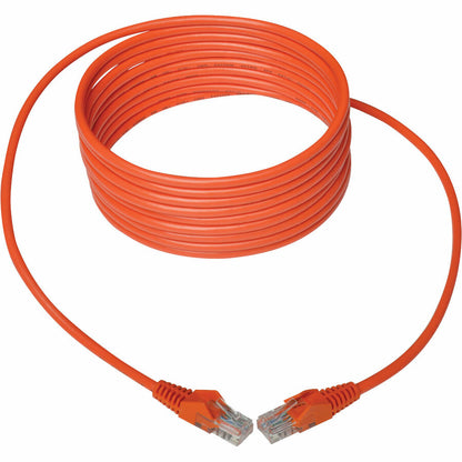 Tripp Lite by Eaton Cat5e 350 MHz Snagless Molded UTP Patch Cable (RJ45 M/M), Orange, 15 ft. N001-015-OR