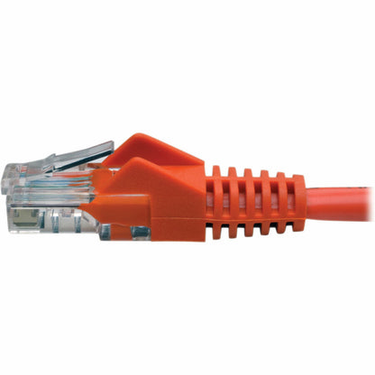 Tripp Lite by Eaton Cat5e 350 MHz Snagless Molded UTP Patch Cable (RJ45 M/M), Orange, 15 ft. N001-015-OR