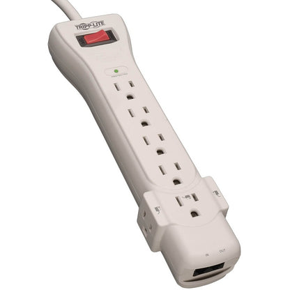 Tripp Lite Surge Protector Power Strip 120V 7 Outlet RJ11 6' Cord 1080 Joules - 7 x NEMA 5-15R - 1800 VA - 1080 J - 120 V AC Input - 120 V AC Output SUPER6TEL