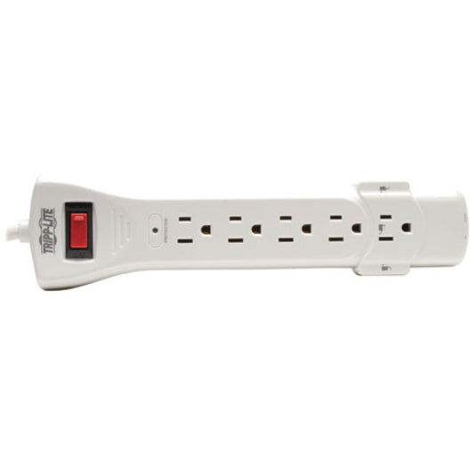 Tripp Lite Surge Protector Power Strip 120V 7 Outlet RJ11 6' Cord 1080 Joules - 7 x NEMA 5-15R - 1800 VA - 1080 J - 120 V AC Input - 120 V AC Output SUPER6TEL