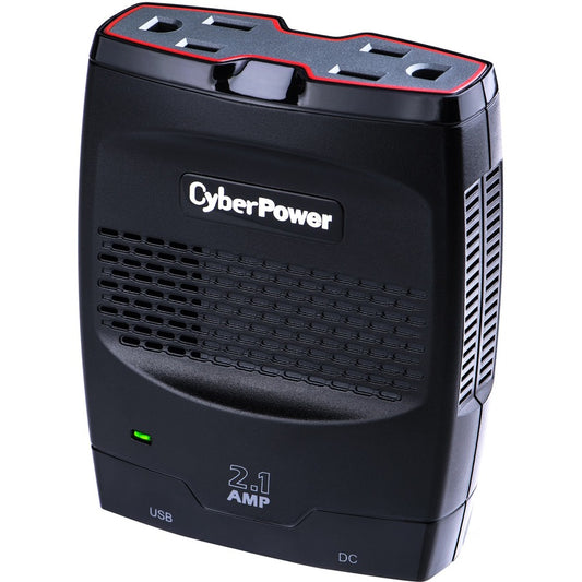 CyberPower CPS175SURC1 Mobile Power Inverter 175W with 2.1A USB Charger - Slim Line Design CPS175SURC1