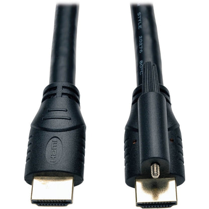 Tripp Lite 15ft High Speed HDMI Cable with Ethernet and Locking Connector Ultra HD 4K x 2K M/M 15' P569-015-LOCK