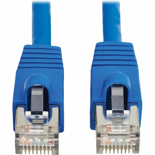 Tripp Lite by Eaton Cat8 40G Snagless SSTP Ethernet Cable (RJ45 M/M), PoE, Blue, 1 ft. (0.3 m) N272-F01-BL