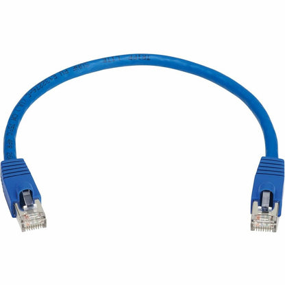 Tripp Lite by Eaton Cat8 40G Snagless SSTP Ethernet Cable (RJ45 M/M), PoE, Blue, 1 ft. (0.3 m) N272-F01-BL