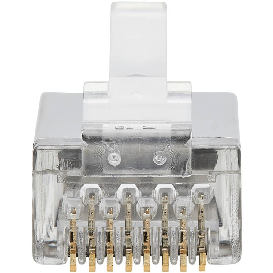 Tripp Lite by Eaton Cat6 RJ45 Pass-Through FTP Modular Plug, 100 Pack N232-100-FTP