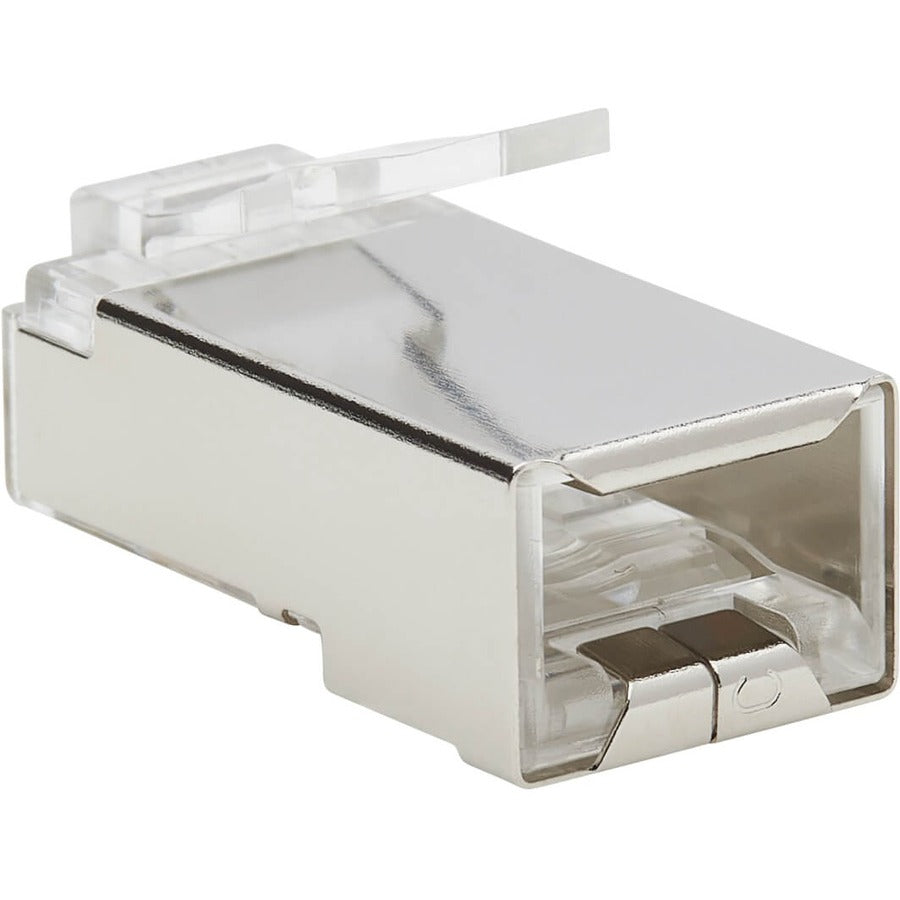 Tripp Lite by Eaton Cat6 RJ45 Pass-Through FTP Modular Plug, 100 Pack N232-100-FTP