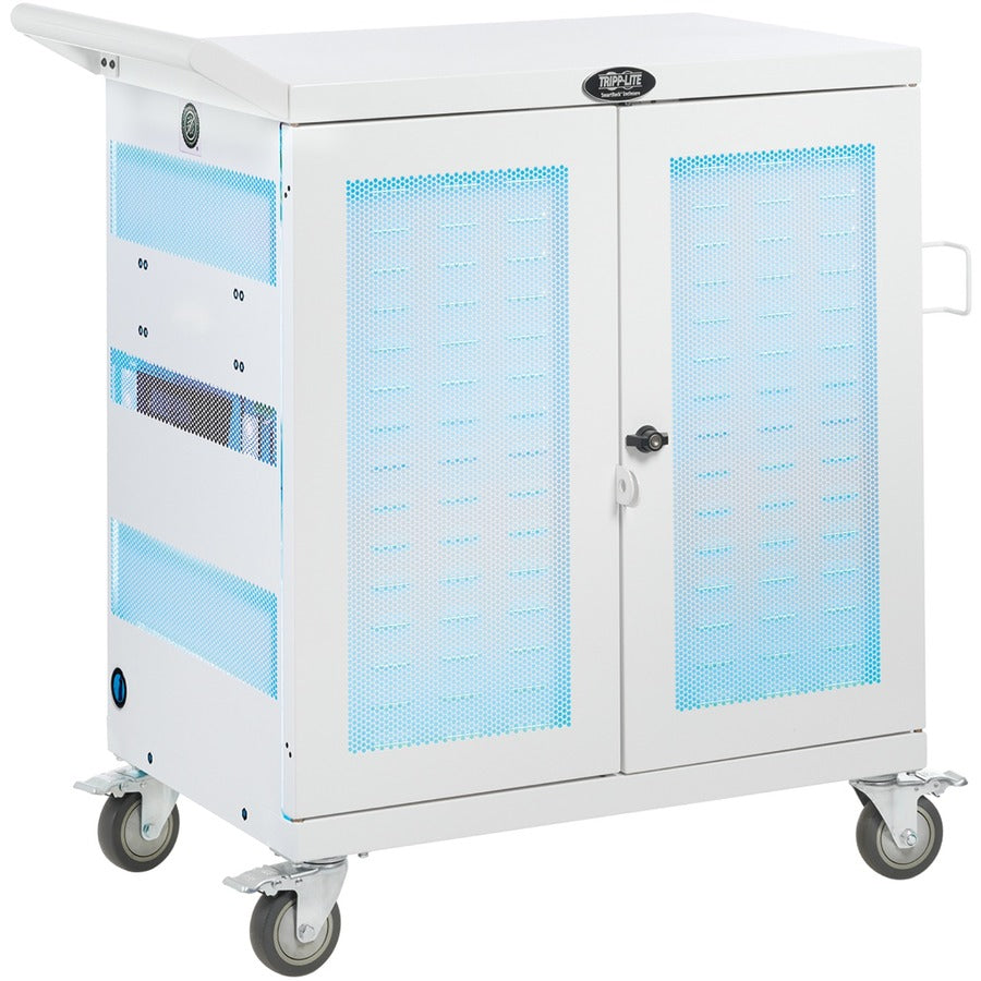 Tripp Lite by Eaton CSC32USBWHG Hospital-Grade 32-Device UV Charging Cart, White CSC32USBWHG