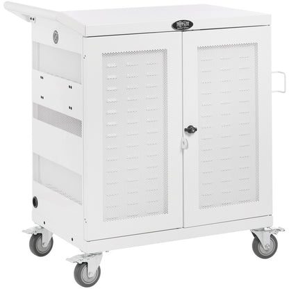 Tripp Lite by Eaton CSC32USBWHG Hospital-Grade 32-Device UV Charging Cart, White CSC32USBWHG