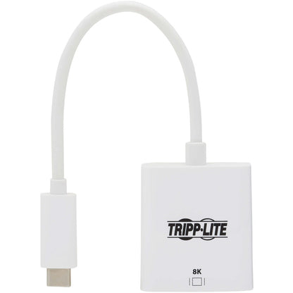 Tripp Lite by Eaton USB-C to HDMI Adapter (M/F) - 8K, HDR, 4:4:4, HDCP 2.3, White U444-06N-HD8KW