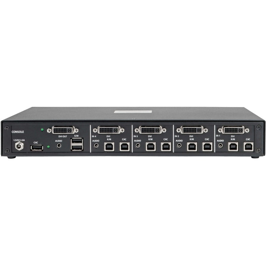 Tripp Lite by Eaton B002-DV1AC4 4-Port NIAP PP3.0-Certified DVI-I KVM Switch B002-DV1AC4