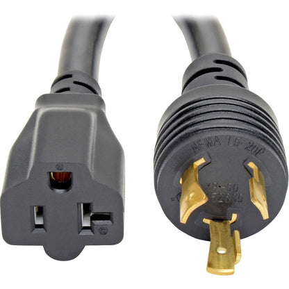 Tripp Lite 6in Power Cord Adapter Cable L5-20P to 5-15/20R with Locking Connectors Heavy Duty 20A 12AWG 6" P046-06N-T