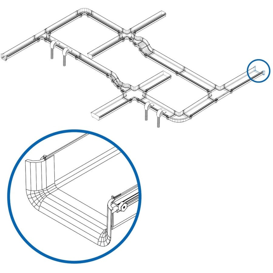 Tripp Lite by Eaton Toolless Trumpet Drop-Out Kit for Fiber Routing System, 240 mm (10 in) SRFC10DROP