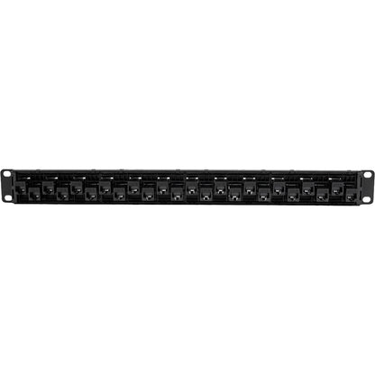 Tripp Lite by Eaton N254-024-OF 24-Port 1U Rack-Mount Cat5e/6 Offset Feed-Through Patch Panel N254-024-OF