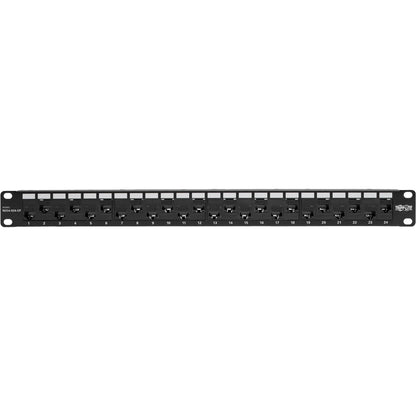 Tripp Lite by Eaton N254-024-OF 24-Port 1U Rack-Mount Cat5e/6 Offset Feed-Through Patch Panel N254-024-OF