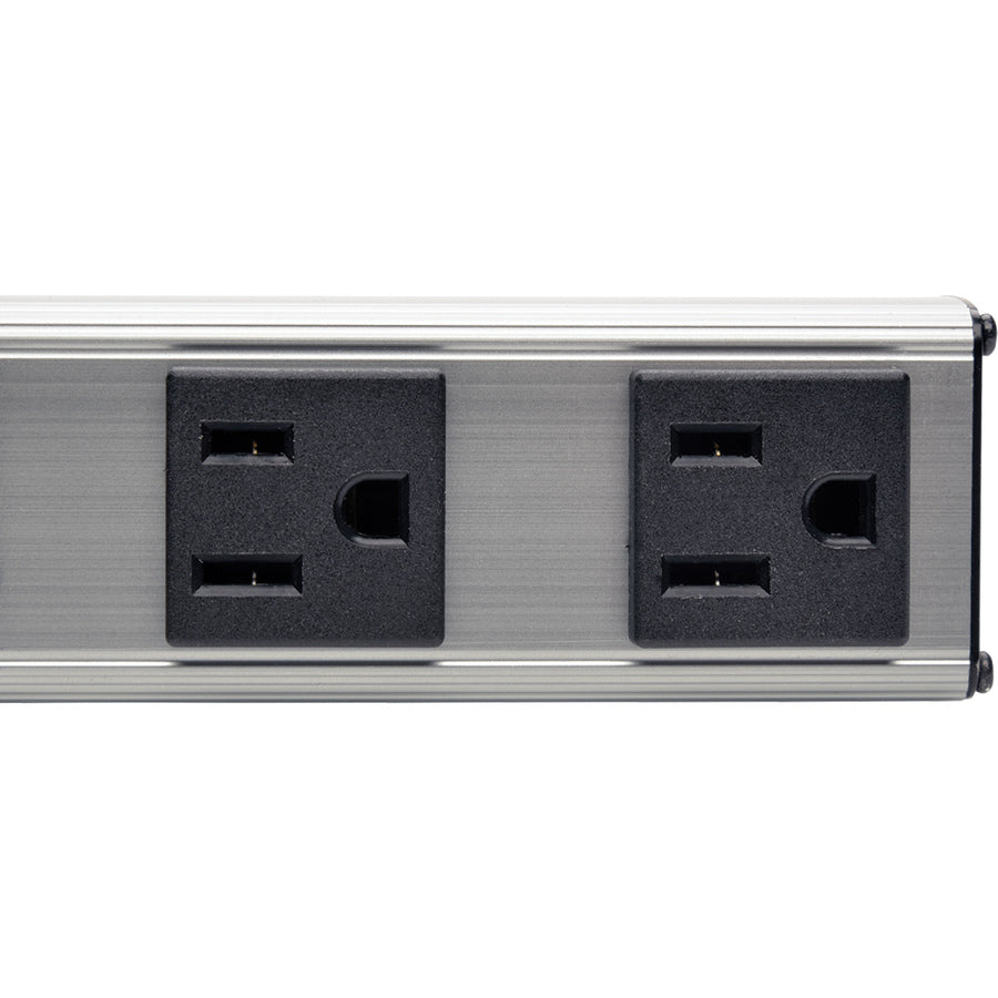 Tripp Lite by Eaton 4-Outlet Power Strip, 10 ft. Cord, NEMA 5-15P Plug, 12 in. PS120410