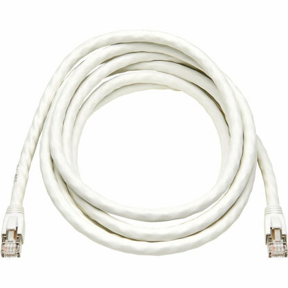 Tripp Lite by Eaton Cat8 40G Snagless SSTP Ethernet Cable (RJ45 M/M), PoE, White, 15 ft. (4.6 m) N272-F15-WH