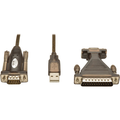 Tripp Lite by Eaton USB-to-Serial Cable Adapter (USB-A to DB25 M/M) U209-005-DB25