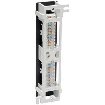 Tripp Lite by Eaton N050-P12 12-Port Wall-Mount Cat5e Patch Panel - PoE+ Compliant N050-P12