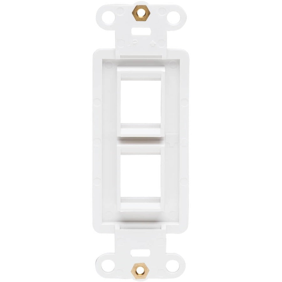 Tripp Lite by Eaton Center Plate Insert, Decora Style - Vertical, 2 Ports N042D-002V-WH