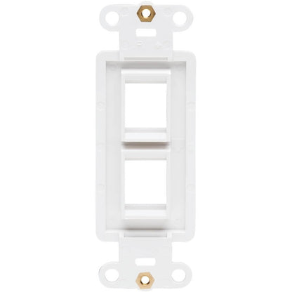 Tripp Lite by Eaton Center Plate Insert, Decora Style - Vertical, 2 Ports N042D-002V-WH