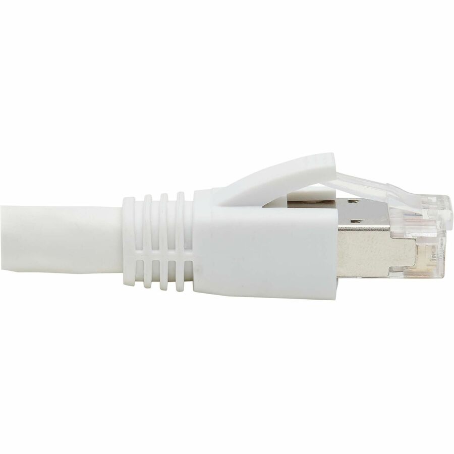 Tripp Lite by Eaton Cat8 40G Snagless SSTP Ethernet Cable (RJ45 M/M), PoE, White, 12 ft. (3.7 m) N272-F12-WH