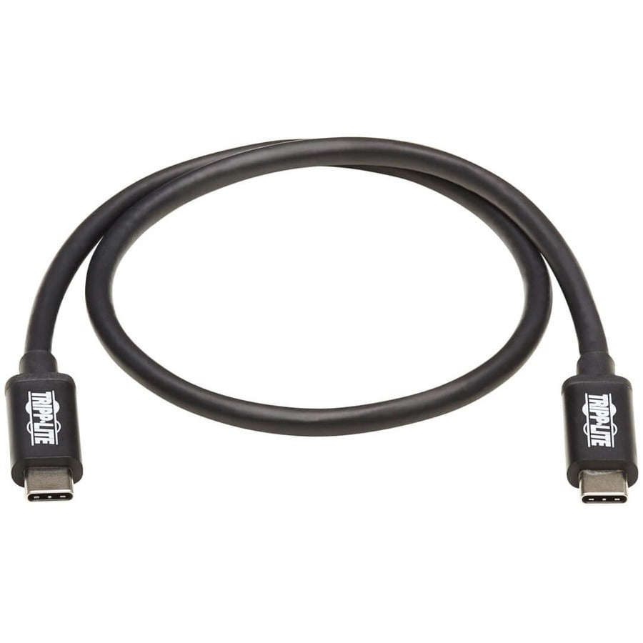 Tripp Lite by Eaton Thunderbolt 3 Cable, M/M, 0.5 m, Black MTB3-00M5-5A-B