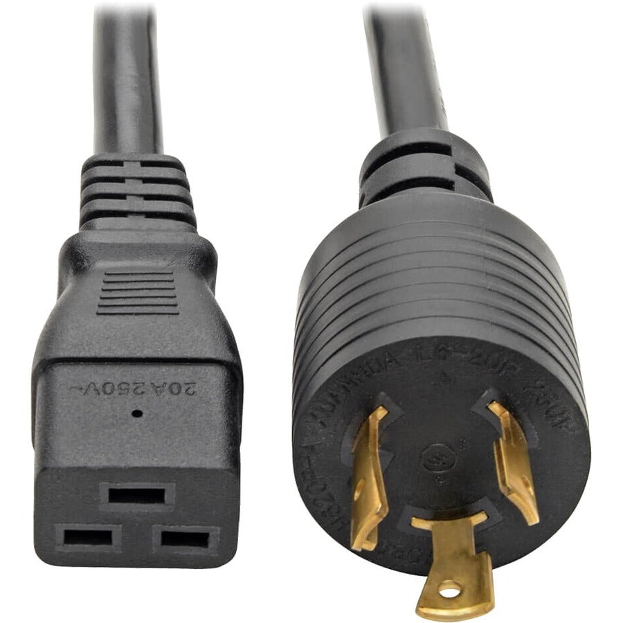 Tripp Lite 12ft Power Cord Extension Cable L6-20P to C19 for PDU/UPS Heavy Duty 20A 12 AWG 12' P040-012