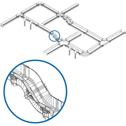 Tripp Lite by Eaton Toolless 45-Degree Up/Down Ramp Kit for Fiber Routing System, 120 mm (5 in.) SRFC5RAMP